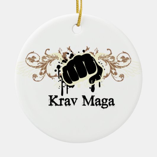 Krav Maga Punch Keramisch Ornament (Voorkant)