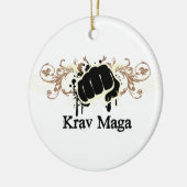 Krav Maga Punch Keramisch Ornament (Links)