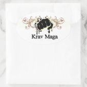 Krav Maga Punch Ovale Sticker (Tas)