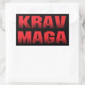 Krav Maga Rechthoekige Sticker (Tas)