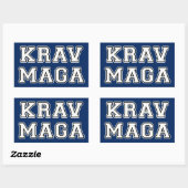 Krav Maga Rechthoekige Sticker (Vel)