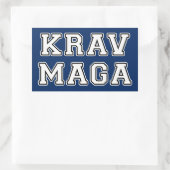 Krav Maga Rechthoekige Sticker (Tas)