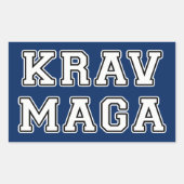 Krav Maga Rechthoekige Sticker (Voorkant)