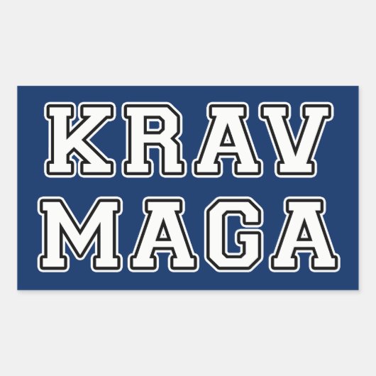 Krav Maga Rechthoekige Sticker (Voorkant)