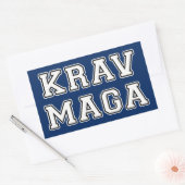Krav Maga Rechthoekige Sticker (Envelop)