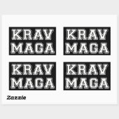 Krav Maga Rechthoekige Sticker (Vel)