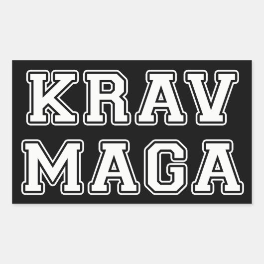 Krav Maga Rechthoekige Sticker (Voorkant)