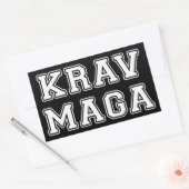 Krav Maga Rechthoekige Sticker (Envelop)