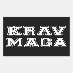 Krav Maga Rechthoekige Sticker