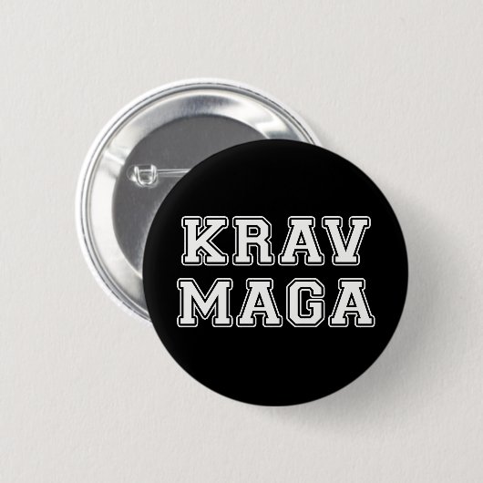 Krav Maga Ronde Button 5,7 Cm (Voorkant /achterkant)