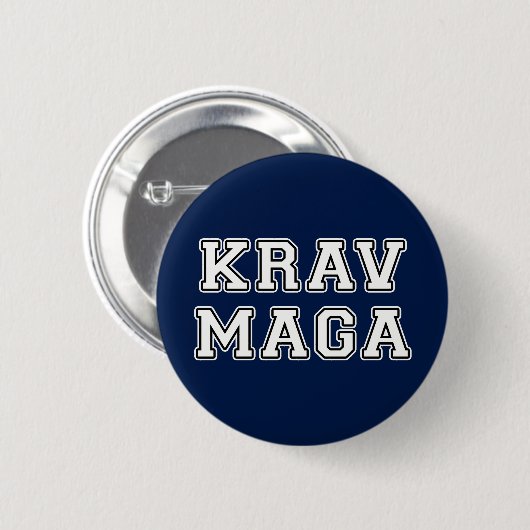 Krav Maga Ronde Button 5,7 Cm (Voorkant /achterkant)