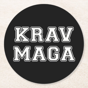 Krav Maga Ronde Kartonnen Onderzetter
