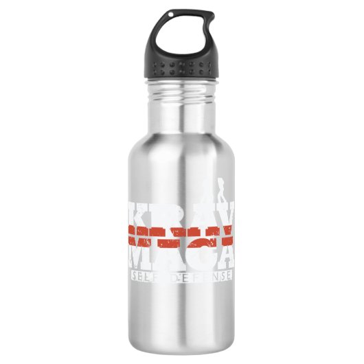 Krav Maga Selbstverteidigung Nahkampf Waterfles (Voorkant)
