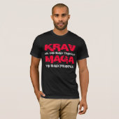KRAV MAGA shirt, bad things T-shirt (Voorkant volledig)