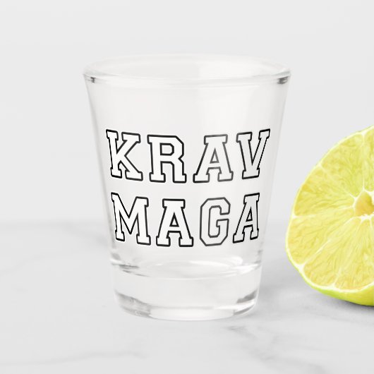 Krav Maga Shot Glas (Voorkant)