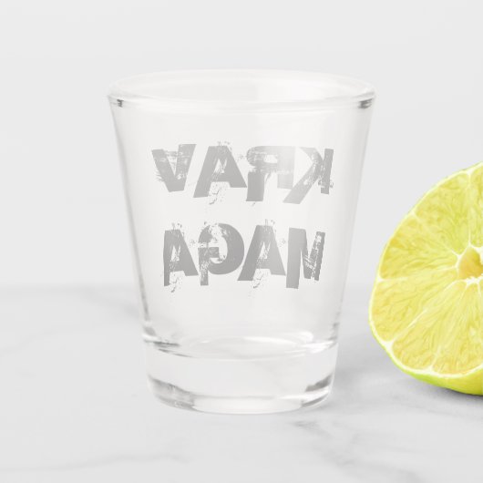 Krav Maga Shot Glass Glas (Achterkant)