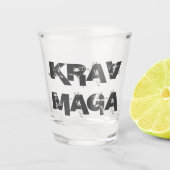Krav Maga Shot Glass Glas (Voorkant)