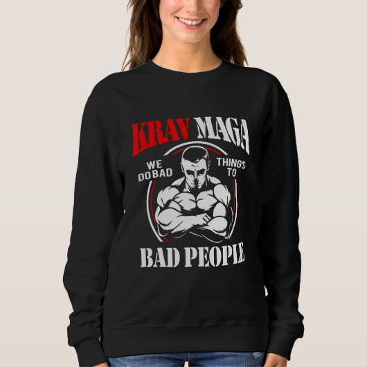 Krav Maga Slechte Mensen Trui (Voorkant)