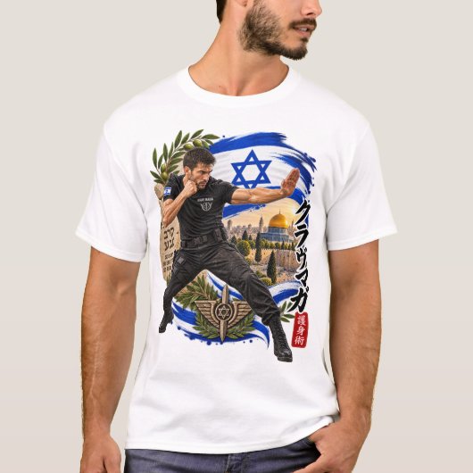 krav maga t-shirt (Voorkant)