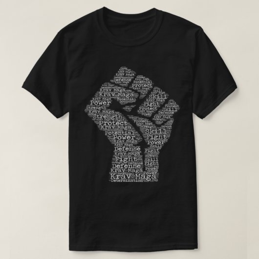 Krav Maga T-Shirt - Wees een wapen - Defensiebestr (Design voorkant)