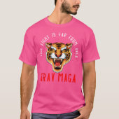 Krav Maga Tijger - Strijd en Zelfverdediging T-shirt (Voorkant)