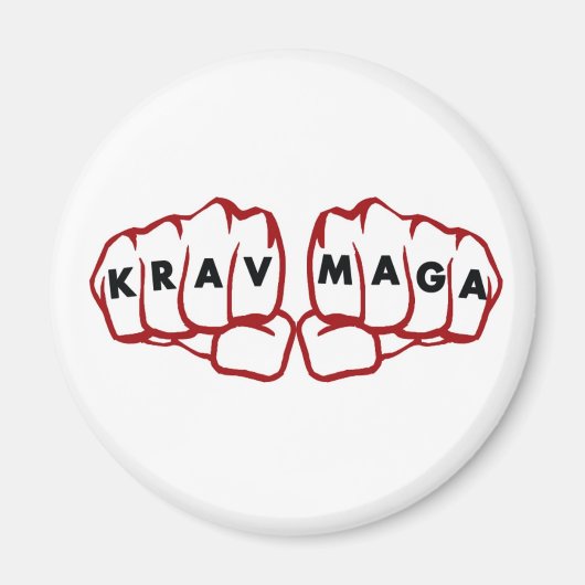 Krav Maga vechtvuisten Magneet (Voorkant)