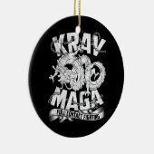 Krav Maga voor mannen die vechten voor zelfverdedi Keramisch Ornament (Rechts)