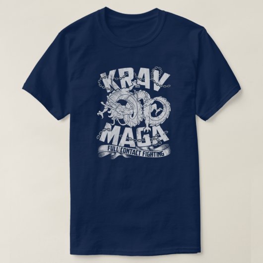 Krav Maga voor mannen die vechten voor zelfverdedi T-shirt (Design voorkant)