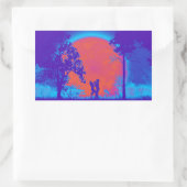 Krav Maga Vrouwen Knie Defensie Sticker Neon (Tas)