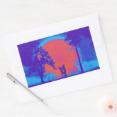 Krav Maga Vrouwen Knie Defensie Sticker Neon (Envelop)