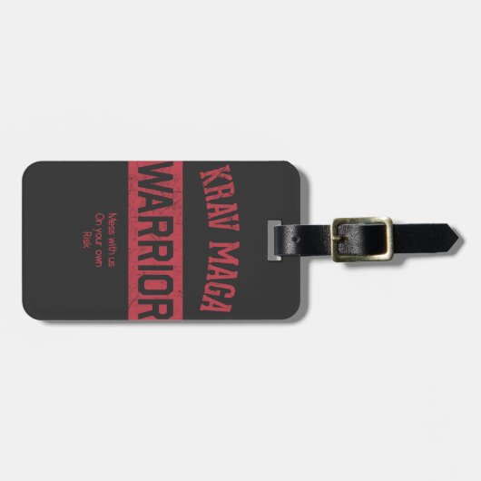 Krav Maga Warrior Bagagelabel (Voorkant horizontaal)