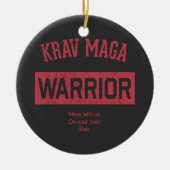 Krav Maga Warrior Keramisch Ornament (Voorkant)