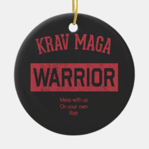 Krav Maga Warrior Keramisch Ornament