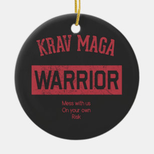Krav Maga Warrior Keramisch Ornament