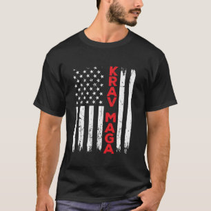Krav Maga Zelfverdediging Verenigde Staten Vlag Am T-shirt