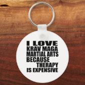 KRAV MAGAI LIEFT VAN KRAV MAGA MARTIJWAPENS OMDAT  SLEUTELHANGER (Voorkant)