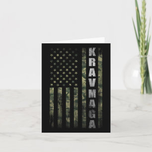 Krav Mega USA Amerikaanse vlag Camo Fan Vintage Kaart