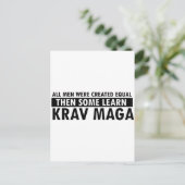 Krava maga design briefkaart (Staand voorkant)