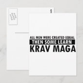 Krava maga design briefkaart (Voorkant / Achterkant)