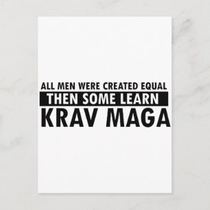 Krava maga design briefkaart