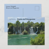 Kravica Waterfall Bosnia and Herzegovina  Briefkaart (Voorkant / Achterkant)