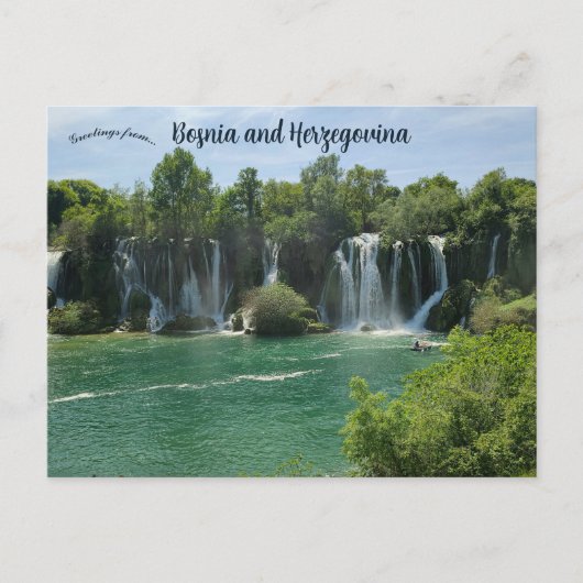 Kravica Waterfall Bosnia and Herzegovina  Briefkaart (Voorkant)