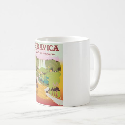 Kravica Waterfall Bosnië en Herzegovina Koffiemok (Voorkant rechts)