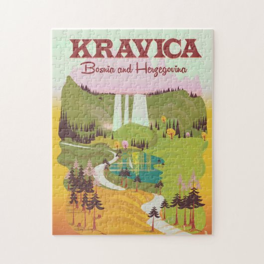Kravica Waterfall Bosnië en Herzegovina Legpuzzel (Verticaal)