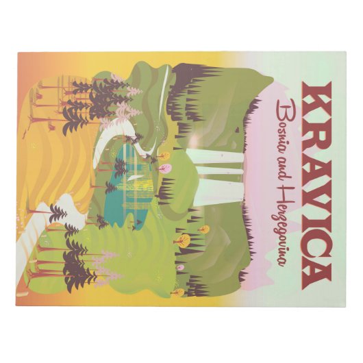 Kravica Waterfall Bosnië en Herzegovina Notitieblok (Voorkant)