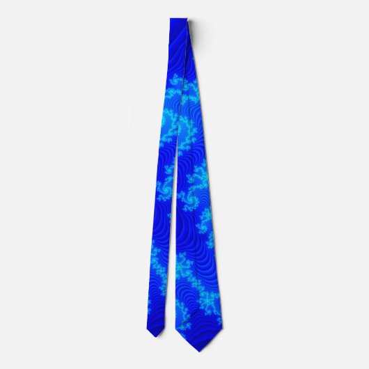 Krawatte mit Mandelbrot Muster Stropdas (Achterkant)