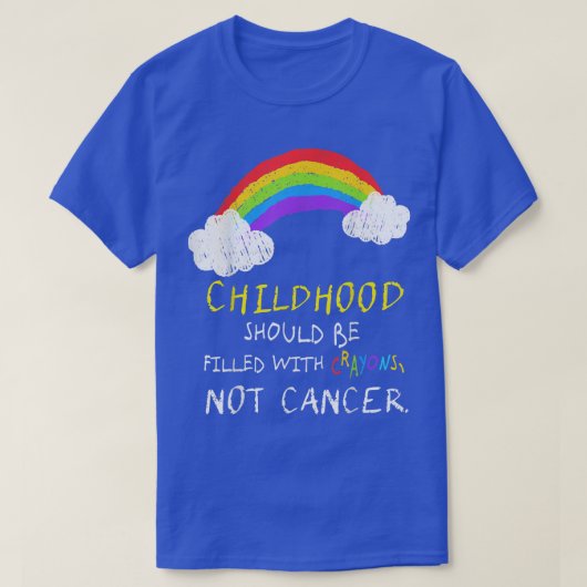 Krayons not Childhood Cancer Awareness Support T-shirt (Design voorkant)