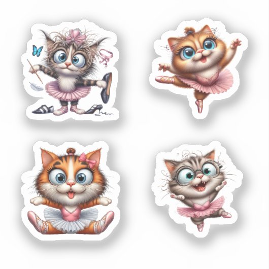 krazy cballerina sticker (Voorkant)