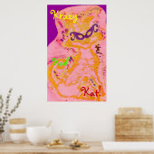 Krazy Kool Kat Poster (Keuken)