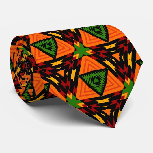 Krazy Kool Kente Tribal Style Stropdas (Opgerold)